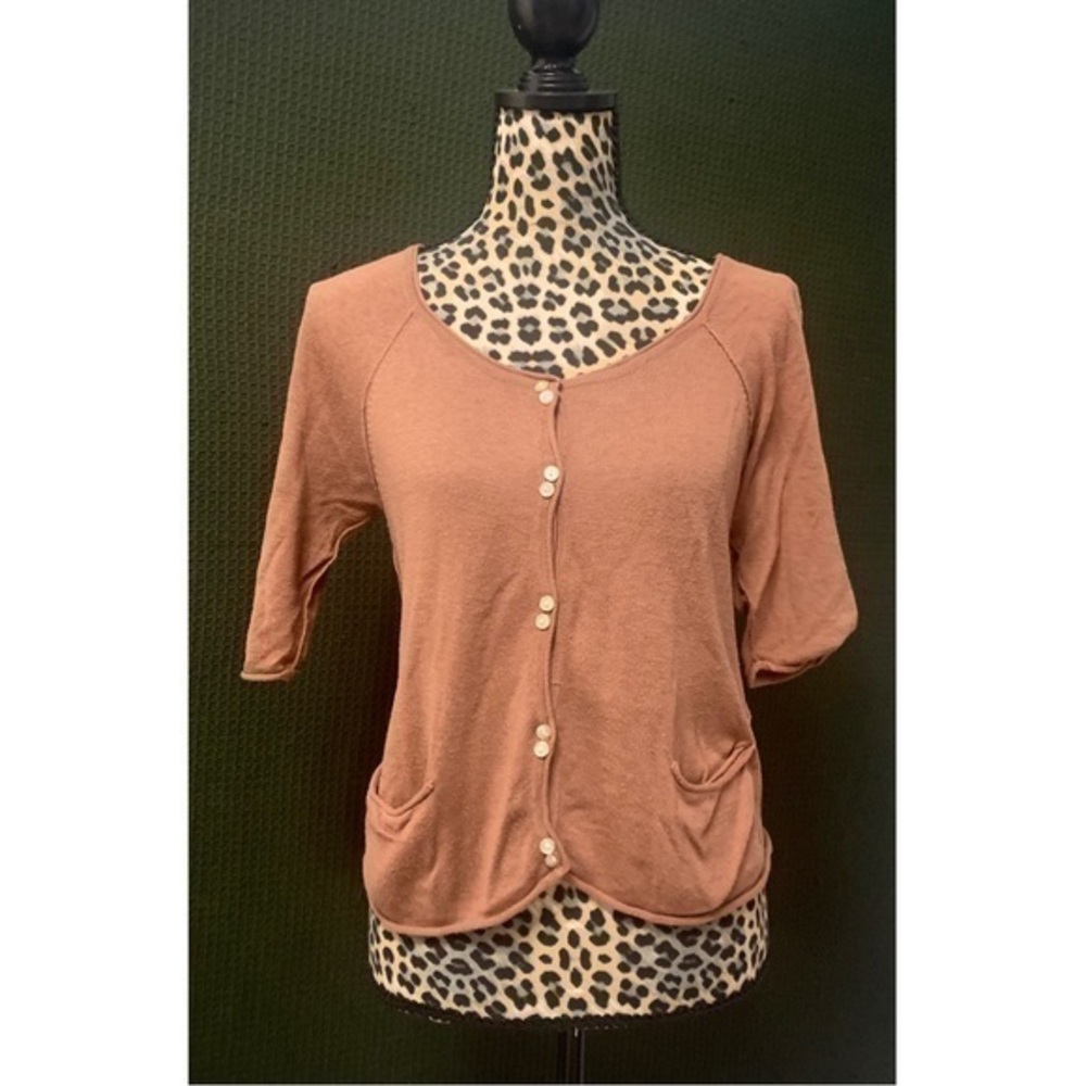 Short Sleeve Button up Cardigan